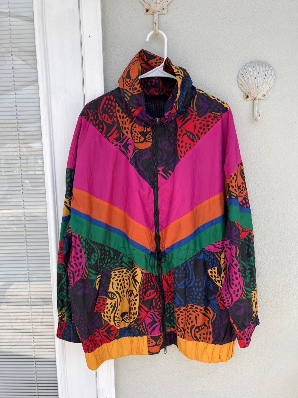 FARM Rio Colorful Leopard Windbreaker